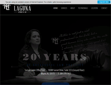Tablet Screenshot of lagunalegal.com